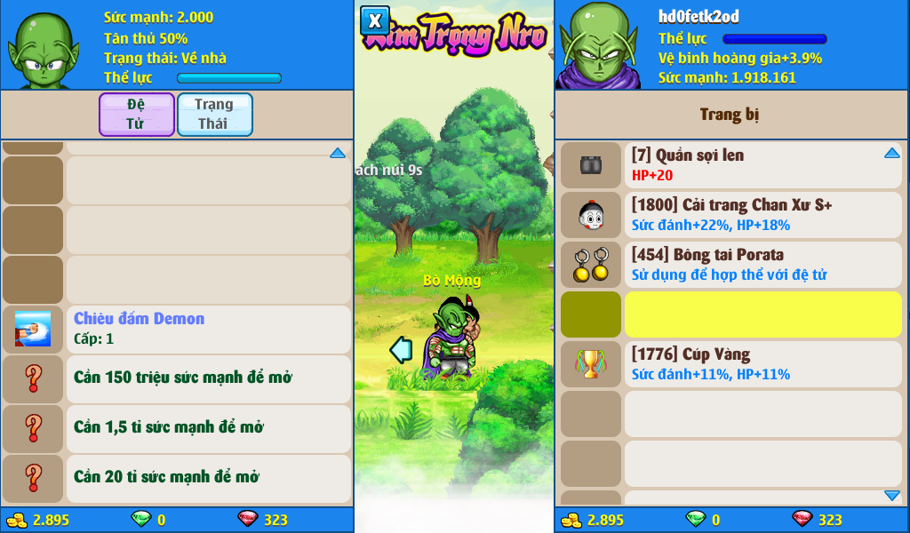 Nick Ngọc Rồng Online VIP giá rẻ, NickDaoQuan.Com, Shop Nick Ngọc Rồng