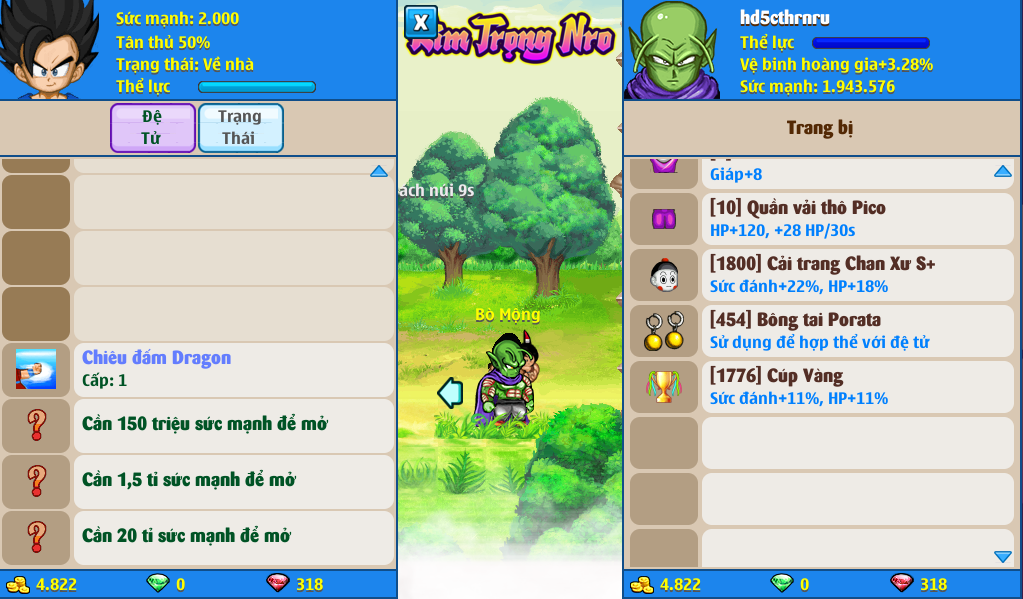 Nick Ngọc Rồng Online VIP giá rẻ, NickDaoQuan.Com, Shop Nick Ngọc Rồng