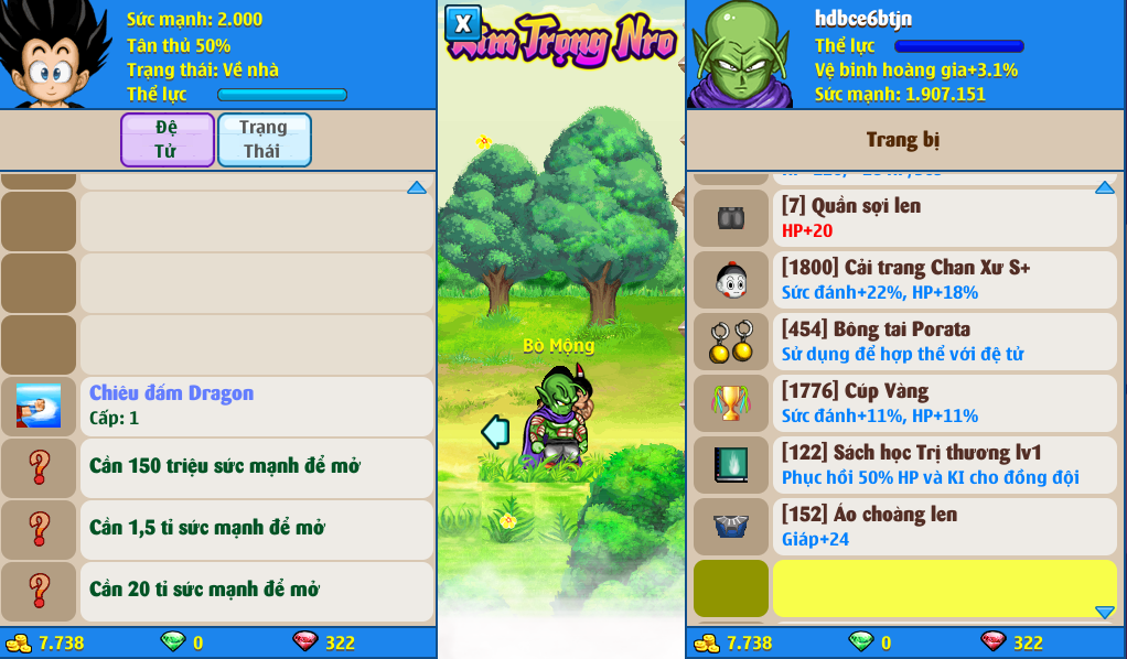 Nick Ngọc Rồng Online VIP giá rẻ, NickDaoQuan.Com, Shop Nick Ngọc Rồng