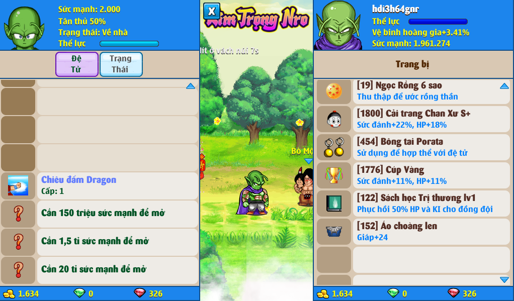 Nick Ngọc Rồng Online VIP giá rẻ, NickDaoQuan.Com, Shop Nick Ngọc Rồng