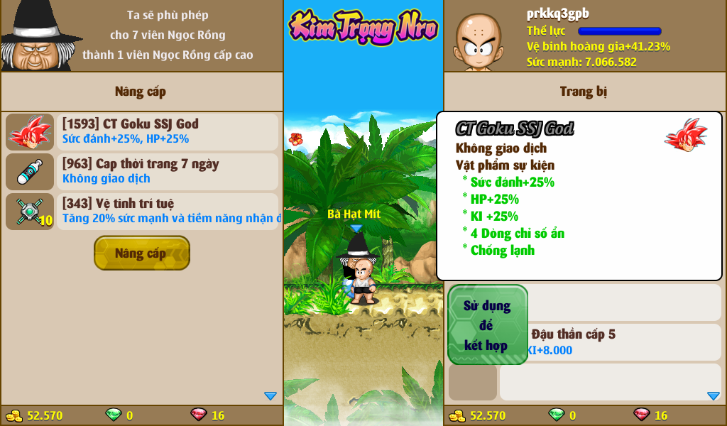 Nick Ngọc Rồng Online VIP giá rẻ, NickDaoQuan.Com, Shop Nick Ngọc Rồng