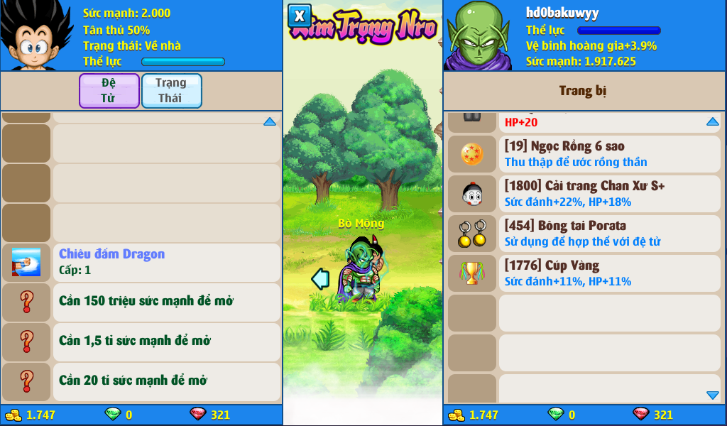 Nick Ngọc Rồng Online VIP giá rẻ, NickDaoQuan.Com, Shop Nick Ngọc Rồng