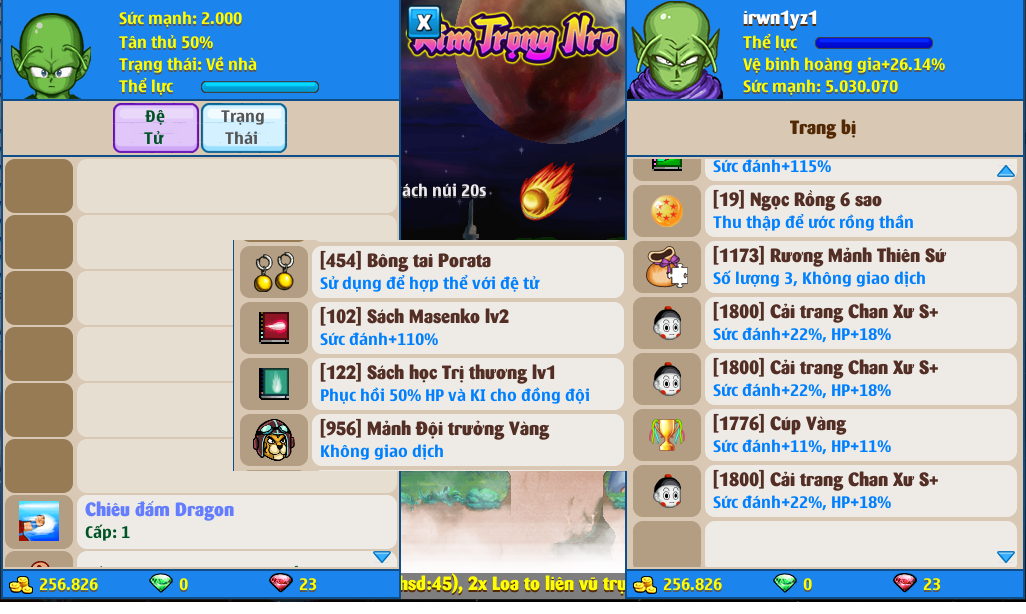 Nick Ngọc Rồng Online VIP giá rẻ, NickDaoQuan.Com, Shop Nick Ngọc Rồng