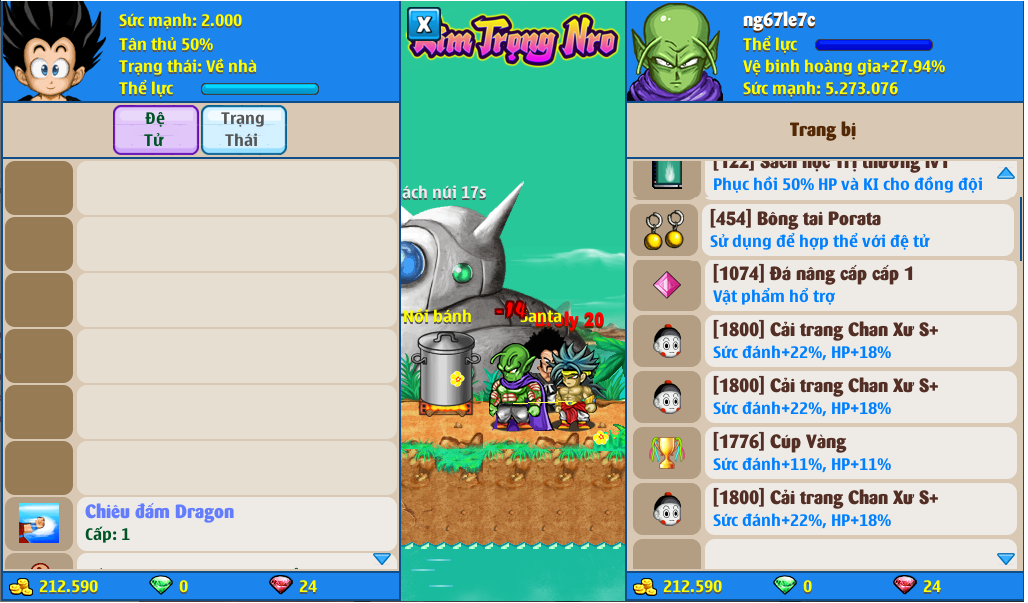 Nick Ngọc Rồng Online VIP giá rẻ, NickDaoQuan.Com, Shop Nick Ngọc Rồng