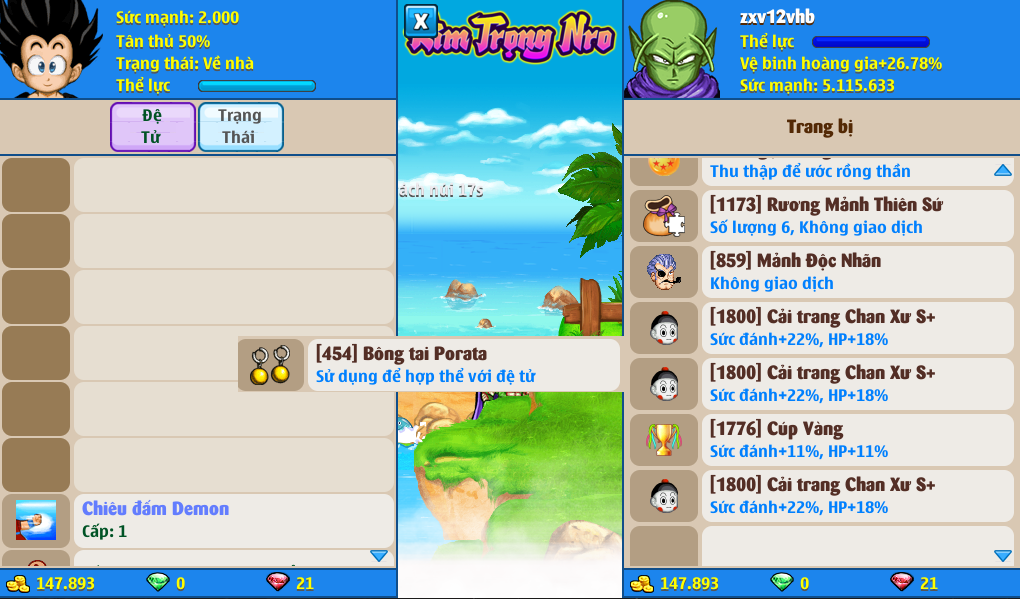 Nick Ngọc Rồng Online VIP giá rẻ, NickDaoQuan.Com, Shop Nick Ngọc Rồng