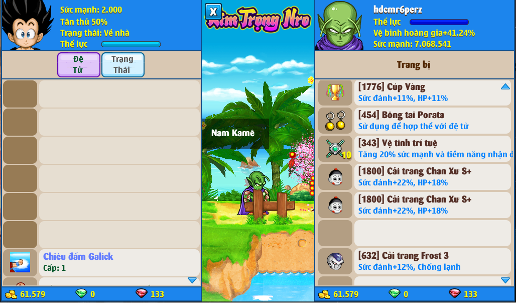 Nick Ngọc Rồng Online VIP giá rẻ, NickDaoQuan.Com, Shop Nick Ngọc Rồng