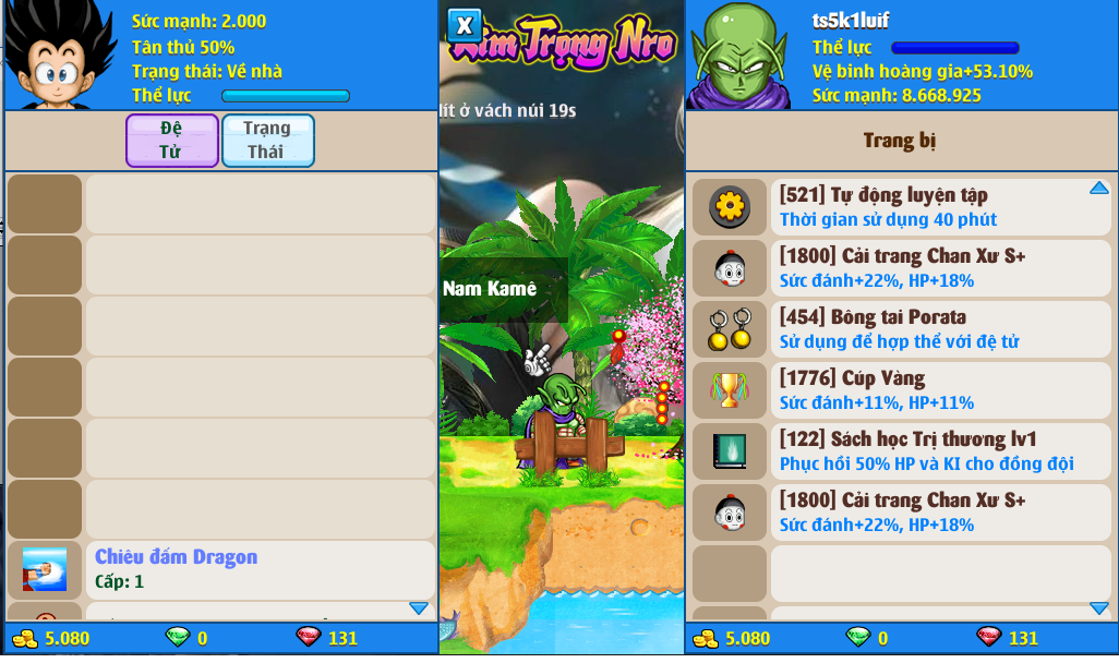 Nick Ngọc Rồng Online VIP giá rẻ, NickDaoQuan.Com, Shop Nick Ngọc Rồng