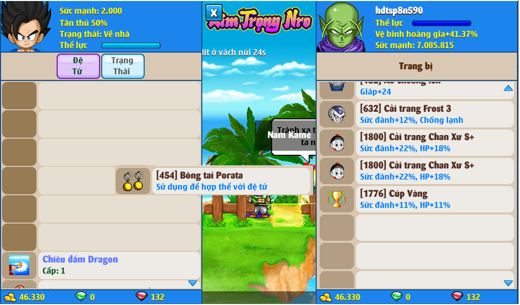 Nick Ngọc Rồng Online VIP giá rẻ, NickDaoQuan.Com, Shop Nick Ngọc Rồng