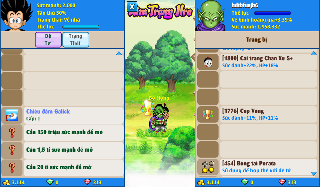 Nick Ngọc Rồng Online VIP giá rẻ, NickDaoQuan.Com, Shop Nick Ngọc Rồng