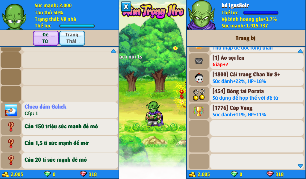 Nick Ngọc Rồng Online VIP giá rẻ, NickDaoQuan.Com, Shop Nick Ngọc Rồng