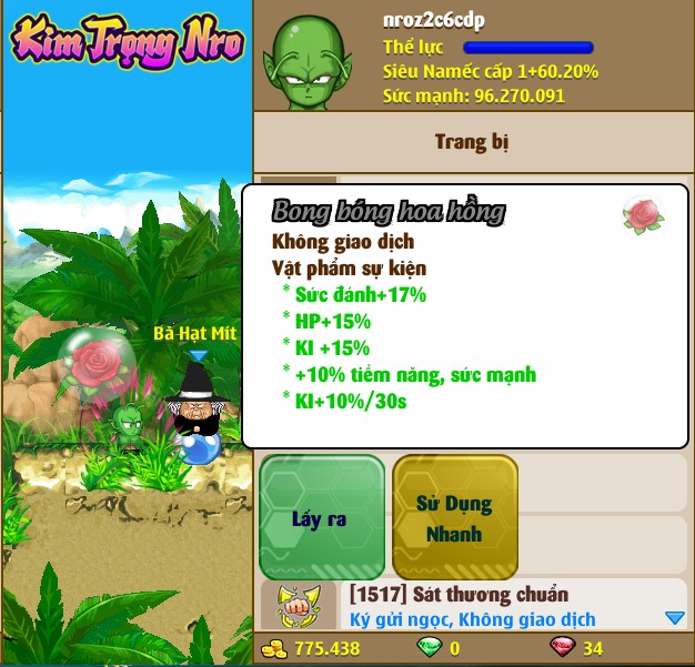 Nick Ngọc Rồng Online VIP giá rẻ, NickDaoQuan.Com, Shop Nick Ngọc Rồng